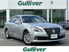 クラウンハイブリッド ロイヤルサルーンG ワンオーナー・サンルーフ・メーカーオプションマルチナビCD/DVD/フルセグTV/MSV/USB・バックカメラ・クルーズコントロール・ベージュ革シート・ドラレコ・社外レーダー 中古車画像