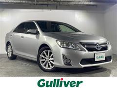 カムリ ハイブリッド レザーパッケージ 禁煙車 純正ナビ BT AM FM CD DVD ワンセグTV バックカメラ ステアリングリモコン ビルドインETC クルーズコントロール レザーシート パワーシート シートヒーター 取扱説明書 中古車画像