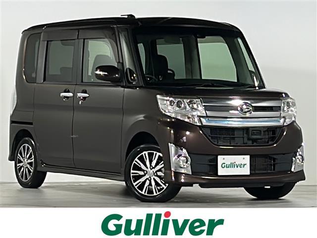 タント(ダイハツ) カスタム　Ｘ　トップＥＤ　ＳＡＩＩ　禁煙　Aftermarketナビ　スマートアシストＩＩ　ＨＩＤヘッドライト　フォグランプ　スマートキー／プッシュスタート　片側パワースライドドア　ハーフレザーシート　純正ドアバイザー　フロアマット　純正アルミホイール 中古車画像