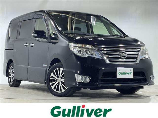 セレナ(日産) ハイウェイスターＧ　Ｓ−ハイブリッド　純正ナビ　片側電動　クルコン　ドラレコ前後　スマートキー　クルコン　１６インチＡＷ　オートライト　エマージェンシーブレーキ　横滑り防止装置　スペアキー　フルセグ　アイドリングストップ　プッシュスタート 中古車画像
