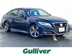 クラウンハイブリッド RSアドバンス Four サンルーフ ヘッドアップディスプレイ デジタルインナーミラー ナビ バックC フルセグ ビルドインETC2.0 ドラレコ メモリ付電動ハーフレザー シートヒーター ステアヒーター BSM AC100V 中古車画像