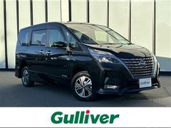 セレナ e-パワー ハイウェイスターV 純正ナビ アラウンドビューモニター プロパイロット エマージェンシーブレーキー フロントリアソナー 横滑り防止装置 両側パワースライドドア ステアリングヒーター BSM シートヒーター ETC 中古車画像
