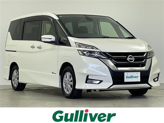 セレナ(日産) ハイウェイスター　Ｖセレクション　純正ナビ　パーキングアシスト　アラウンドビューカメラ　両側パワースライドドア　衝突軽減ブレーキ　コーナーセンサー　クルーズコントロール　純正アルミホイール　ＥＴＣ　ＬＥＤヘッドライト　プッシュスタート 中古車画像