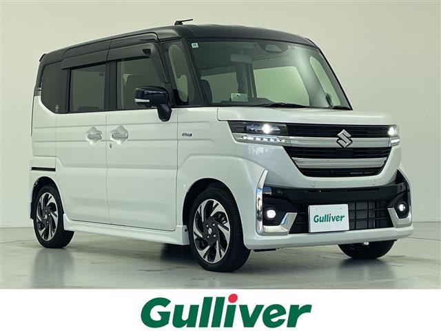 スペーシアカスタム(スズキ) ハイブリッドＸＳターボ　禁煙　純正９型ナビ　全方位モニター　シートヒーター　ステアリングヒーター　衝突軽減ブレーキ　レーンキープ　オートマチックハイビーム　レーダークルーズコントロール　両側電動　ドライブレコーダー　ＥＴＣ 中古車画像