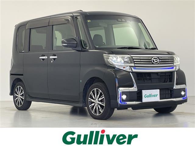 タント(ダイハツ) カスタムＸ　トップエディションリミテッドＳＡＩＩＩ　純正ナビ　全方位モニター　シートヒーター　両側パワースライドドア　衝突軽減ブレーキ　レーンキープアシスト　オートマチックハイビーム　ハーフレザーシート　前方ドライブレコーダー　スマートキー 中古車画像