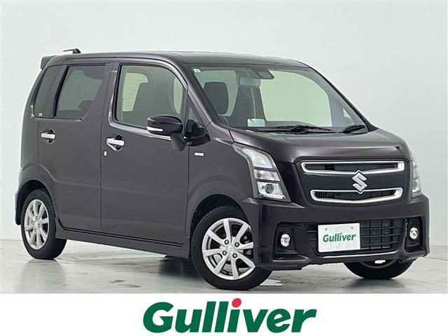 ワゴンＲスティングレー(スズキ) ハイブリッドＸ　禁煙車　セーフティサポート　Aftermarketメモリナビ　フルセグＴＶ　バックカメラ　ＬＥＤオートライト　フォグランプ　シートヒーター　純正１４インチアルミホイール　アイドリングストップ　スマートキー　ＥＴＣ 中古車画像