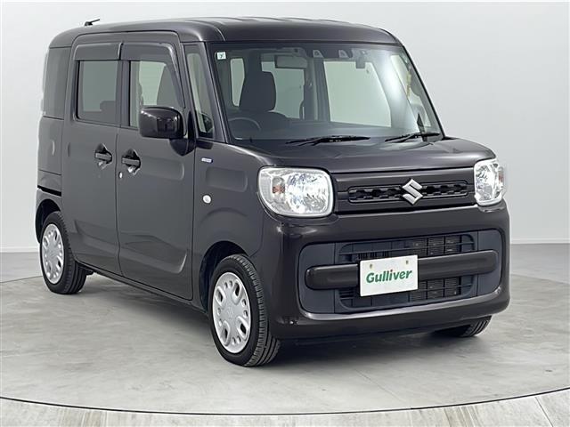 スペーシア(スズキ) ハイブリッドＧ　AftermarketＳＤナビバックカメラ衝突軽減ブレーキ車線逸脱警報パーキングセンサー前方ドライブレコーダービルトインＥＴＣアイドリングストップオートライトＬＥＤヘッドライトヘッドライトレベライザー保証書取扱説明書 中古車画像