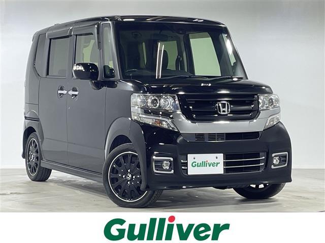 Ｎ−ＢＯＸカスタム(ホンダ) Ｇ　ターボＳＳブラックスタイルパッケージ　Aftermarket７インチナビ　バックカメラ　クルコン　両側パワースライドドア　ハーフレザーシート　ヒートシーター　ＬＥＤ　ビルトインＥＴＣ　フロアマット　ウィンカーミラー　フォグランプ　純正１５インチＡＷ 中古車画像