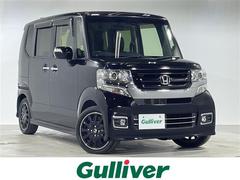 N-BOXカスタム G ターボSSブラックスタイルパッケージ 社外7インチナビ バックカメラ クルコン 両側パワースライドドア ハーフレザーシート ヒートシーター LED ビルトインETC フロアマット ウィンカーミラー フォグランプ 純正15インチAW 中古車画像