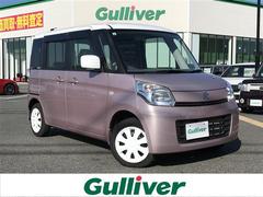 スペーシア X 4WD ホワイトルーフ 社外DA/CD/DVD Bカメラ 両側パワスラ 運手席シートヒーター キセノンライト オートライト プッシュスタート アイドリングストップ スペアキー フロアマット バイザー 中古車画像