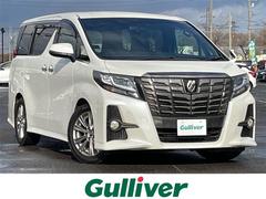 アルファード 2.5S Aパッケージ タイプブラック 寒冷地仕様 純正ディーラーOPナビ 社外フリップダウン 横滑り防止装置 クルーズコントロール クリアランスソナー ビルトインETC アイドリングストップ ECOMODE nanoe 両側パワスラ 中古車画像