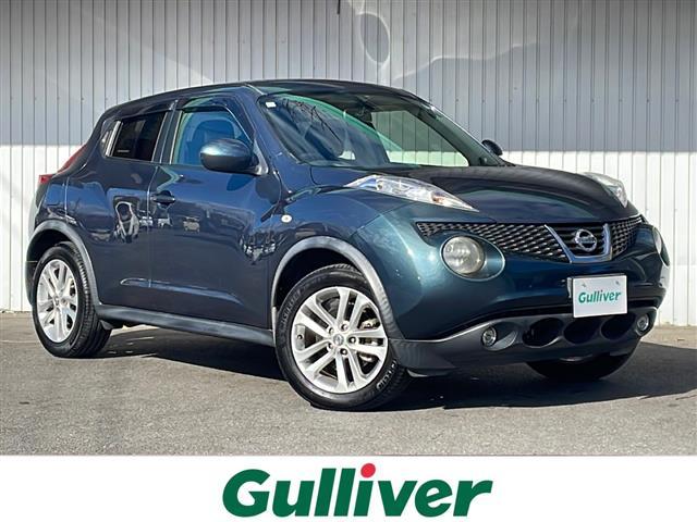 ジューク(日産) １６ＧＴ　ＦＯＵＲ　４ＷＤ　純正メモリナビＴＶ　ＥＴＣ　純正１７インチアルミ　プッシュスタート　スマートキー　キセノンヘッドライト　２ＷＤ４ＷＤ切り替え　純正フロアマット　保証書　スペアキー 中古車画像