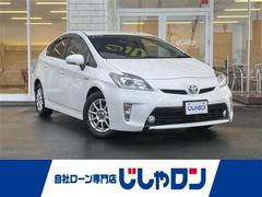 プリウス S 純正ナビ CD/DVD/フルセグ/Bluetooth/SD プッシュスタート スマートキー スペアキー HIDヘッドライト オートライト フォグライト ステアリングスイッチ バックカメラ 中古車画像