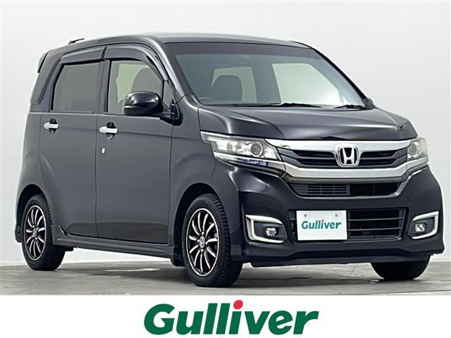 Ｎ−ＷＧＮカスタム(ホンダ) Ｇ・ターボパッケージ　純正ＳＤナビ　バックカメラ　ＥＴＣ　ドライブレコーダー　アイドリングストップ　オートライト　横滑り防止装置　ハーフレザーシート　クルーズコントロール　純正１４インチＡＷ　パドルシフト　スマートキー 中古車画像