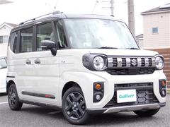 スペーシアギア ハイブリッドXZ 登録済未使用車 メーカーナビ 全方位モニター フルセグTV 両側パワースライドドア スズキセーフティサポート    クルーズコントロール シートヒーター 衝突軽減ブレーキ プッシュスタート 中古車画像