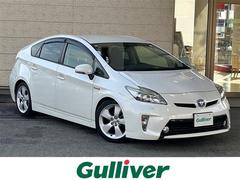 プリウス Sツーリングセレクション /社外メモリーナビ(CD/BT)/バックカメラ/ETC/LEDヘッドライト/AUTOライト/ステアリングスイッチ/フロアマット/ドアバイザー/スマートキー/スペアキー 中古車画像