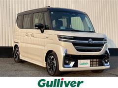 スペーシアカスタム ハイブリッドXSターボ 純正9インチナビ/全方位カメラ/HUD/リアサーキュレーター/オットマン/シートヒーター/前後コーナーセンサー/両側パワースライドドア/AplleCarPlay/ハーフレザーシート/純正フロアマット 中古車画像