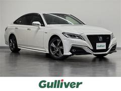 クラウンハイブリッド RSアドバンス OP16スピーカー/8型ナビ/パノラミックビュー/ドラレコ/ETC/本革シート/ブラインドスポットモニター/プリクラッシュセーフティ/パーキングサポートブレーキ/パワーシート/冷暖シート/カラーHUD 中古車画像