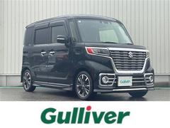 スペーシアカスタム ハイブリッドXS 4WD/社外ナビ/フルセグTV/Bluetooth/DVD再生/バックカメラ/両側パワースライドドア/ハーフレザー/シートヒーター/レーダークルコン/社外マフラー/コーナーセンサー/衝突軽減ブレーキ 中古車画像