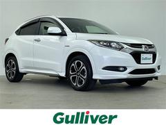 ヴェゼル ハイブリッドZ 純正ナビ 前後ドライブレコーダー クルーズコントロール ハーフレザー パドルシフト ブレーキホールド オートライト 前席シートヒーター チップアップシート LEDヘッドライト ETC CTBA 中古車画像