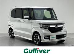 N-BOXカスタム G・Lターボホンダセンシング 社外ナビバックカメラ前方ナビ連動ドライブレコーダービルドインETC両側パワースライドドア衝突軽減ブレーキレーンキープアシスト追従クルーズコントロールシートヒータークリアランスソナー純正アルミホイール 中古車画像