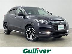 ヴェゼル ハイブリッドZ 純正ナビ TV バックカメラ ビルトインETC ハーフレザー シートヒーター 衝突軽減ブレーキ 先行車発進告知  LEDヘッドライト ルーフレール ドライブレコーダー 純正17インチアルミホイール 中古車画像