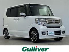 N-BOXカスタム G ターボSSパッケージ 純正ナビ バックカメラ 両側パワースライドドア パドルシフト ハーフレザーシート オートライト エンジンスターター シートヒート チップアップシート オートライトミラー LED 中古車画像