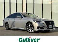 クラウンハイブリッド S Cパッケージ 純正ナビ トヨタセーフティセンス バックカメラ 前後ドライブレコーダー ETC HUD BSM レーダークルーズコントロール パワーシート シートヒーター ステアリングヒーター パドルシフト LED 中古車画像