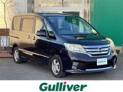 セレナ ハイウェイスター 4WD ワンオーナー 社外HDDナビ フルセグTV バックカメラ ETC 社外エンジンスターター 両側パワースライドドア クルーズコントロール インテリキー オートライト フォグランプ 中古車画像