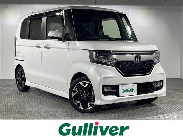 沖縄県の中古車ならＮ－ＢＯＸカスタム Ｇ・Ｌターボホンダセンシング　県外仕入　禁煙車　純正７インチナビ　フルセグ　Ｂｌｕｅｔｏｏｔｈ　ＣＤ　ＤＶＤ　両側パワースライドドア　ホンダセンシング　レーダークルーズコントロール　ステアリングリモコン　ビルトインＥＴＣ