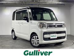 スペーシア ハイブリッドX 禁煙車 県外仕入 純正ナビ BT 全方位モニター 両側パワースライドドア 衝突軽減ブレーキ 車線逸脱警報 コーナーセンサ ビルトインETC ルーフレール HUD プッシュスタート スマートキー 中古車画像