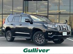 ランドクルーザープラド TX トヨタセーフティセンス 純正9インチSDナビ フルセグTV CD DVD BT バックカメラ ビルトインETC ウッドコンビハンドル ステアリングスイッチ 革調シートカバー スマートキー 中古車画像