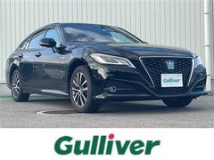 クラウンハイブリッド S Cパッケージ Four 黒革シート/パノラミックビューモニタ/純正ナビ/フルセグTV/Bluetooth/DVD再生/ビルトインETC/レーダークルコン/レーンキープ/パーキングアシスト/オートマチックハイビーム/BSM 中古車画像