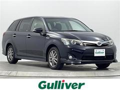 カローラフィールダー ハイブリッドG エアロツアラー・ダブルバイビー ワンオーナー 純正ナビ バックカメラ 社外コーナーセンサー ハーフレザーシート 衝突軽減システム 純正15インチAW キセノンヘッドライト ワンセグTV Bluetooth ETC 電動格納ミラー 中古車画像