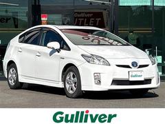 プリウス S セーフティセンス 社外ナビ CD DVD BT ワンセグ バックカメラ 社外15インチアルミホイール ステアリングスイッチ アイドリングストップ ISOFIX スマートキー ETC スペアキー1本 中古車画像