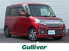 スペーシアカスタム XS 純正ナビ フルセグ 全方位カメラ 両側パワースライドドア デュアルカメラブレーキ 運転席シートヒーター ビルトインETC ステアリングスイッチ スマートキー×2 純正アルミホイール LEDヘッドライト 中古車画像