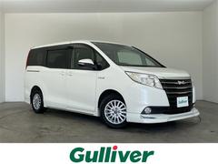 ノア ハイブリッドX 純正9インチナビ バックカメラ ビルトインETC 社外フリップダウンモニター 助手席側パワースライドドア エアロ LEDヘッドライト オートライト 純正アルミホイール 純正フロアマット スマートキー 中古車画像