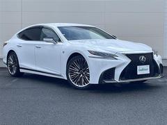 LS LS500 Fスポーツ ツインターボ ナビ 全周囲C 電子制御エアサス ヘッドアップディスプレイ フルセグ メモリ付電動赤革シート エアシートヒーター リアサンシェード BSM ドラレコ WALD21AW 電動トランクリッド 中古車画像