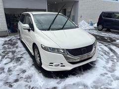 オデッセイ Mエアロパッケージ 純正HDDナビ CD DVD ワンセグ USB AUX バックカメラ HIDオートライト フォグライト レザーシート 純正16インチアルミホイール 後席モニター パドルシフト 電動格納ミラー ETC 中古車画像