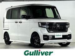 N-BOXカスタム Lターボ スタイル+ブラック 禁煙 社外ナビ バックカメラ シートヒーター ハーフレザーシート 両側パワースライドドア パドルシフト オートハイビーム レーダークルーズコントロール 衝突軽減 路外逸脱抑制 ドラレコ ETC 中古車画像