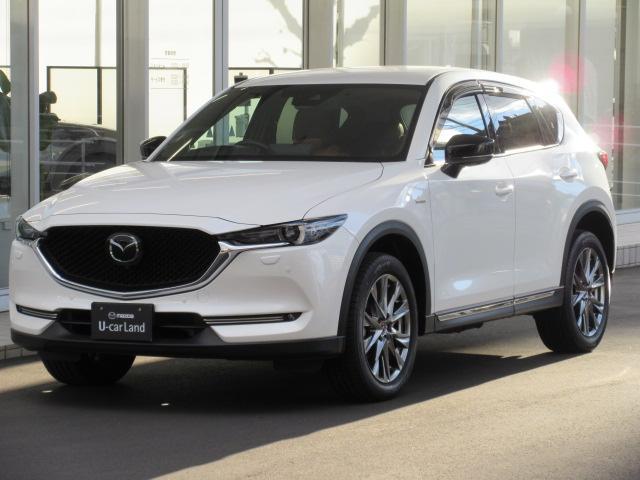 マツダ ＣＸ－５ ２５Ｓ　１００周年特別記念車　衝突被害軽減システム　アダプティブクルーズコントロール　全周囲カメラ　オートマチックハイビーム　４ＷＤ　革シート　電動シート　シートヒーター　バックカメラ　オートライト　ＬＥＤヘッドランプ　ＥＴＣ