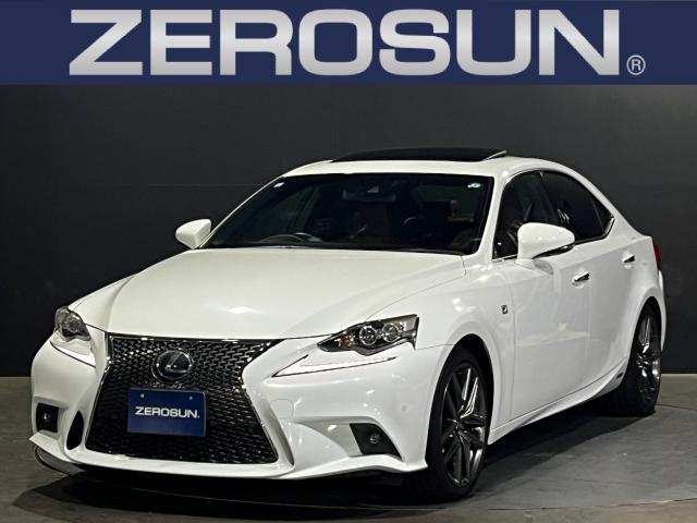 ＩＳ３００ｈ　Ｆ　ＳＰＯＲＴ　プリクラッシュ＆レーダークルコン　ムーンルーフ　ハーフレザーシート　専用１８ＡＷ　専用メーター　リアディフューザー　ステアリングヒーター　パドルシフト　純正ナビ　フルセグＴＶ　Ｂモニター　ＥＴＣ