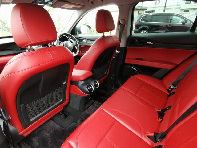 ステルヴィオ 2.2ターボ ディーゼルQ4スプリント 1オーナー 禁煙 ACC 赤革 DNAシステム ナビ フルセグ バックカメラ パドルシフト ブラインドスポットモニター レーンディパーチャーワーニング 衝突軽減 メモリー付電動シート シートヒーター(32枚目)