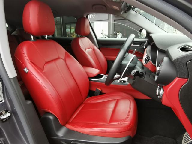 ステルヴィオ 2.2ターボ ディーゼルQ4スプリント 1オーナー 禁煙 ACC 赤革 DNAシステム ナビ フルセグ バックカメラ パドルシフト ブラインドスポットモニター レーンディパーチャーワーニング 衝突軽減 メモリー付電動シート シートヒーター(36枚目)