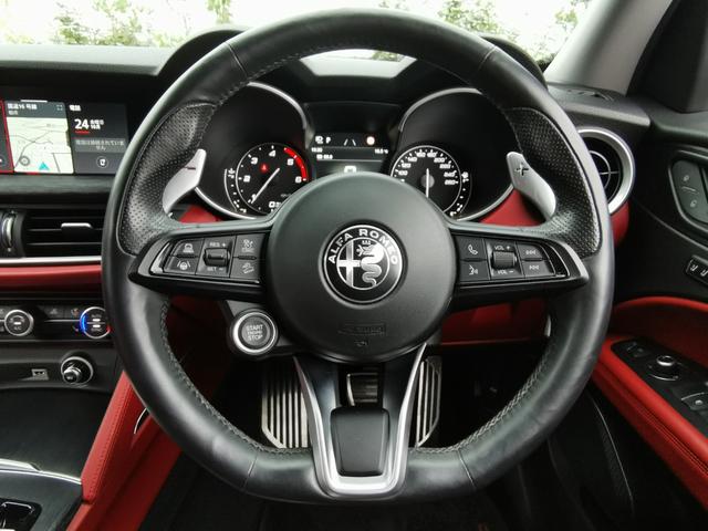 ステルヴィオ 2.2ターボ ディーゼルQ4スプリント 1オーナー 禁煙 ACC 赤革 DNAシステム ナビ フルセグ バックカメラ パドルシフト ブラインドスポットモニター レーンディパーチャーワーニング 衝突軽減 メモリー付電動シート シートヒーター(41枚目)