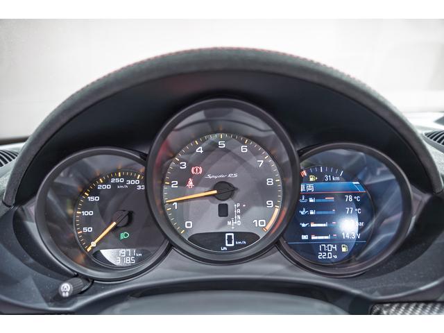 ７１８スパイダー ７１８スパイダーＲＳ　ヴァイザッハＰＫＧ　ＰＣＣＢ　Ｆリフト　スポーツエグゾーストシステム　パークアシスト（前後）＋バックカメラ　ＬＥＤライティングシステム　カーボンフロントリッド（一部エクステリアカラー塗装）（6枚目）