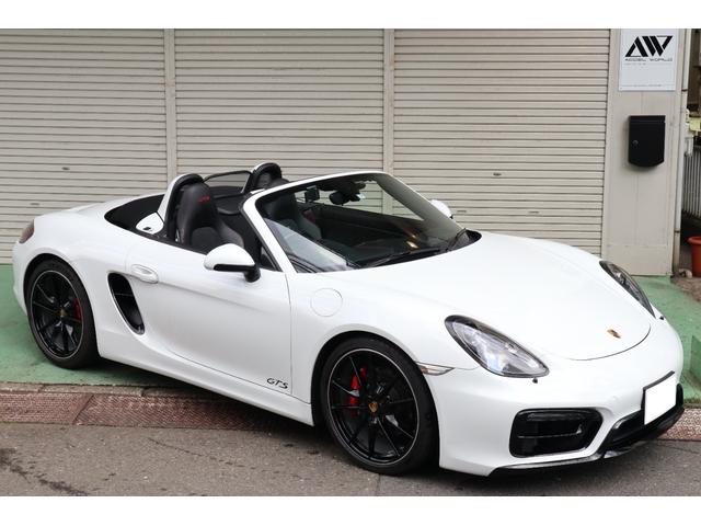 ボクスター ボクスターＧＴＳ　弊社下取　２０２３年５月弊社施工緑ラッピング　元色白　ヒーター　パドル　ＰＡＳＭ　バックカメラ（7枚目）