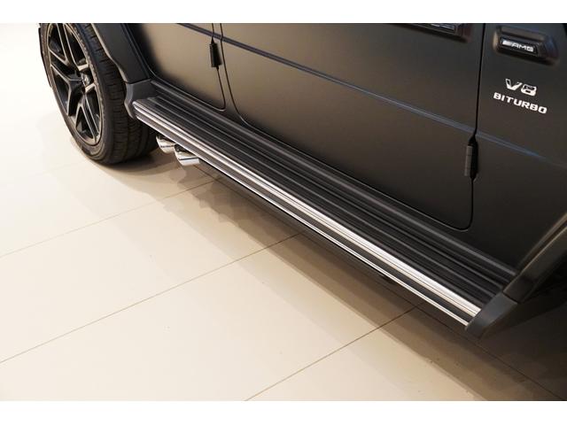 Gクラス G63 電動サイドステップ Gmanufakturプログラムプラス/インテリアプラスPKG マットブラック21インチAMG5ツインスポークAW Gmanufakturボディーカラー(マグノナイトブラック)(38枚目)