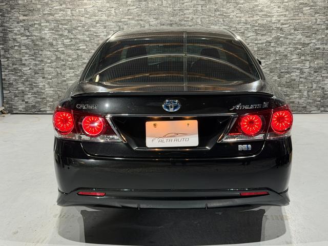 クラウンハイブリッド アスリートS 全国1年保証/後期型/AIMGAINエアロ/AME20インチAW/TEIN車高調/LEDライト/コンビハンドル/黒革調シートカバー/シートヒーター/Bluetooth/バックカメラ/レーダークルーズ(5枚目)