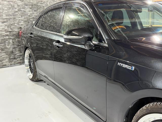 クラウンハイブリッド アスリートS 全国1年保証/後期型/AIMGAINエアロ/AME20インチAW/TEIN車高調/LEDライト/コンビハンドル/黒革調シートカバー/シートヒーター/Bluetooth/バックカメラ/レーダークルーズ(16枚目)